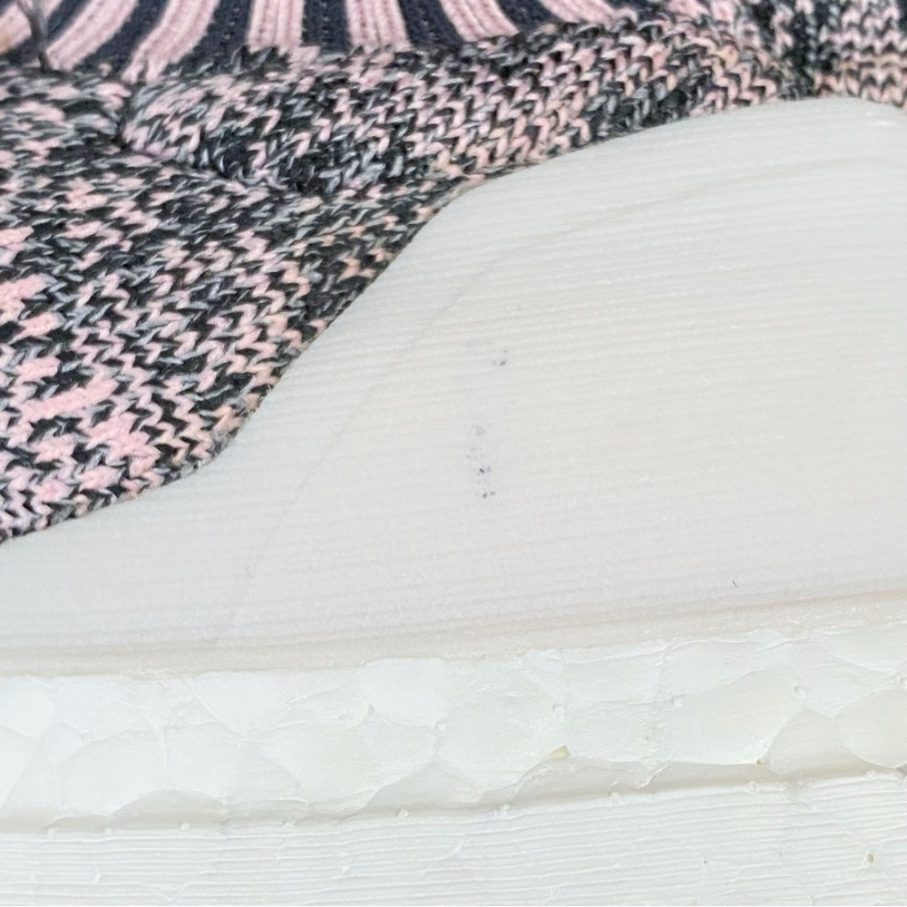 ADIDAS black pink carbon white knit no tongue ULTRABOOST UNCAGED SNEAKERS - Picture 9 of 9